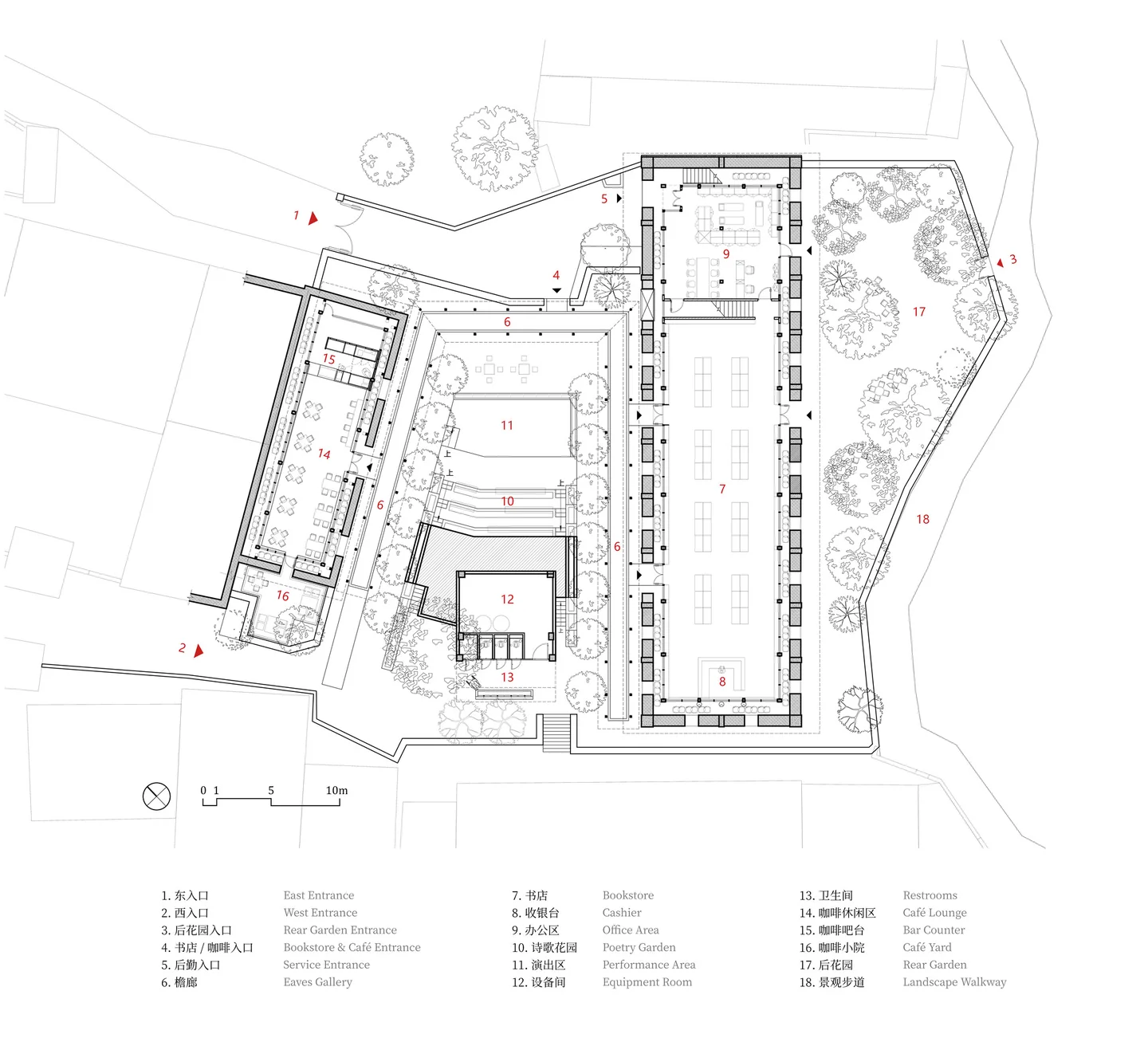 Baiwu — Jiakun Architects · Чертёж